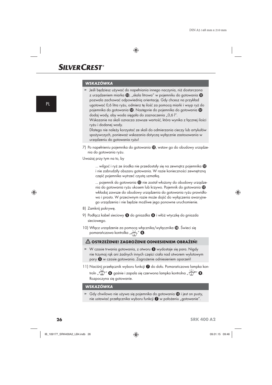 Silvercrest SRK 400 A2 User Manual | Page 29 / 100