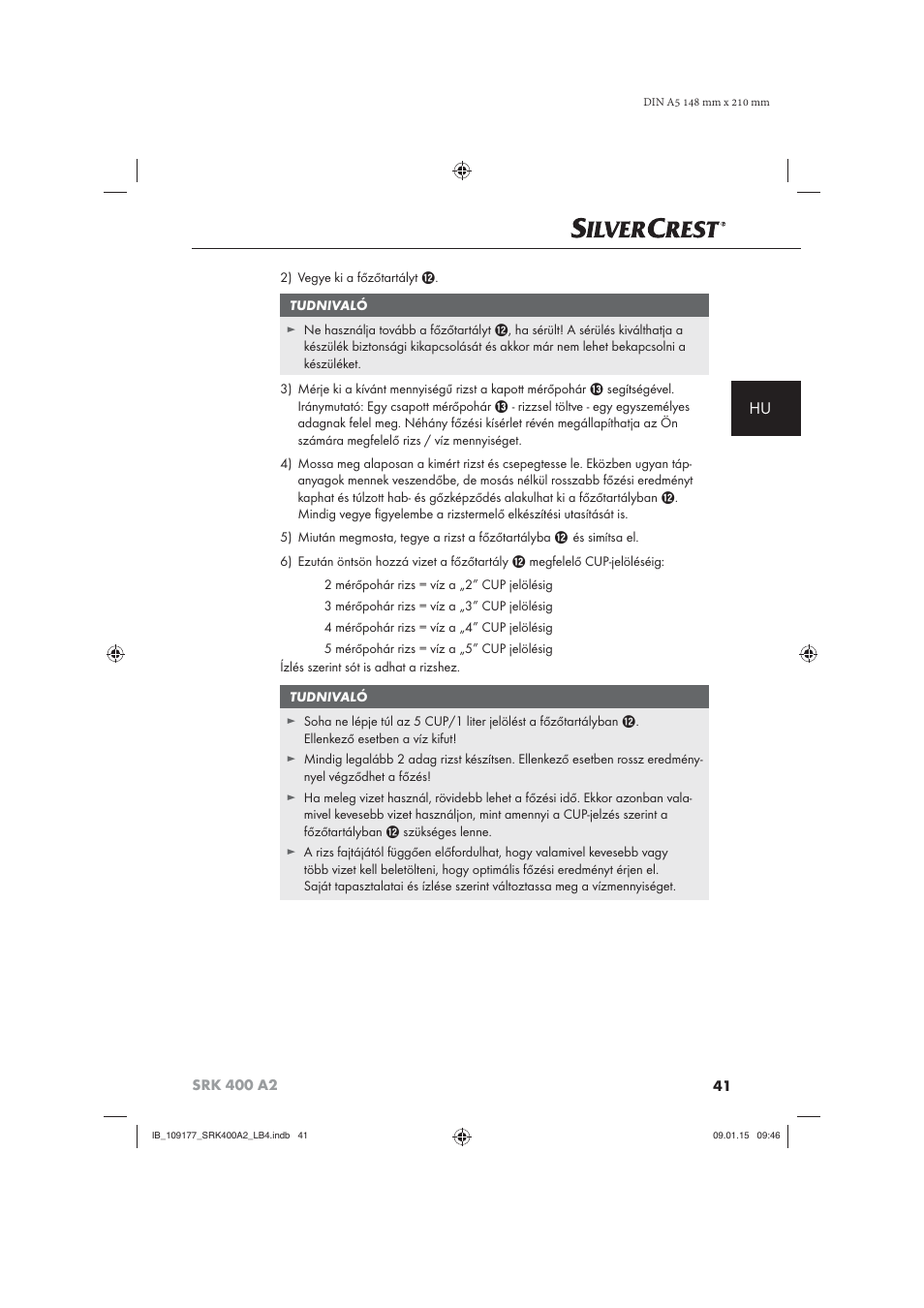 Silvercrest SRK 400 A2 User Manual | Page 44 / 100