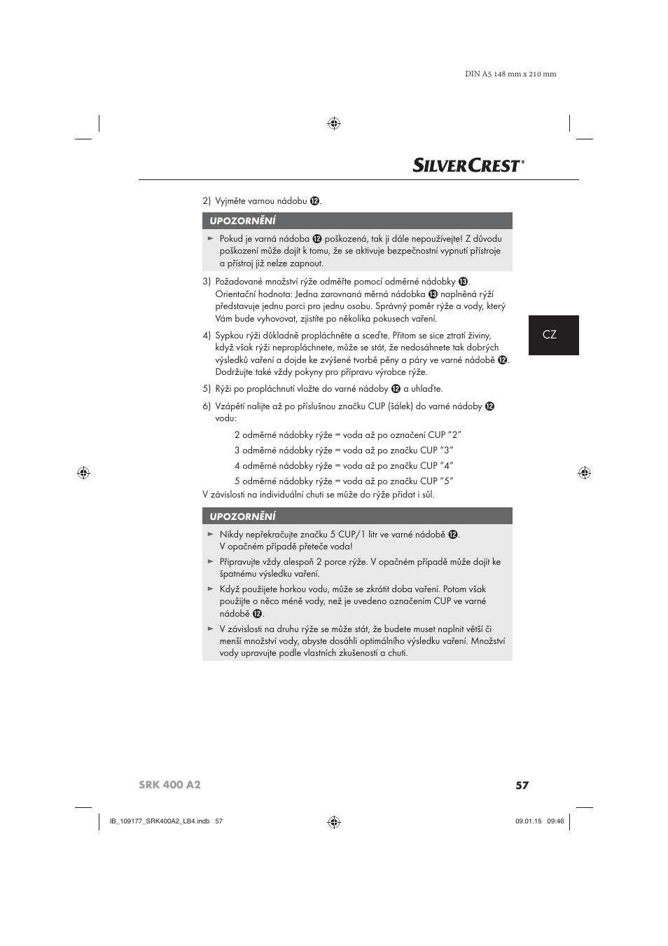 Silvercrest SRK 400 A2 User Manual | Page 60 / 100