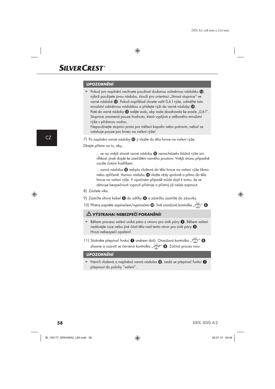 Silvercrest SRK 400 A2 User Manual | Page 61 / 100