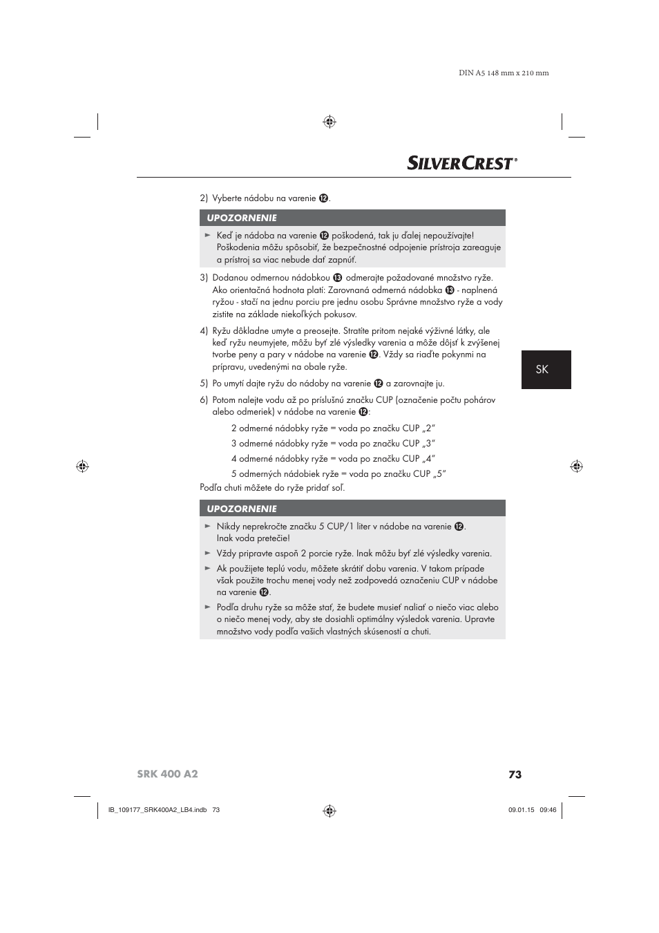 Silvercrest SRK 400 A2 User Manual | Page 76 / 100