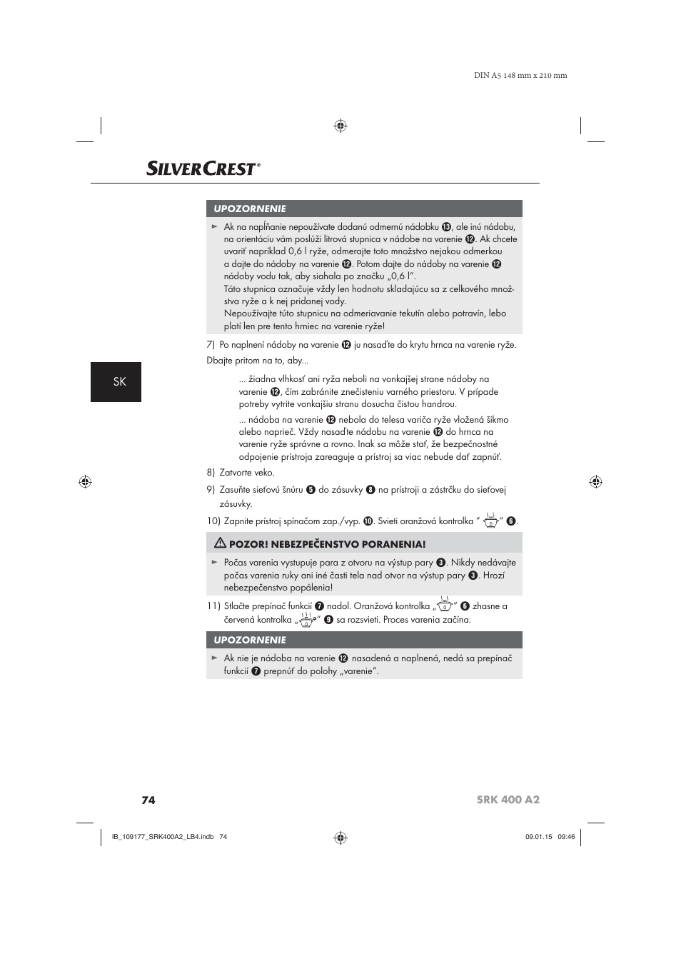 Silvercrest SRK 400 A2 User Manual | Page 77 / 100