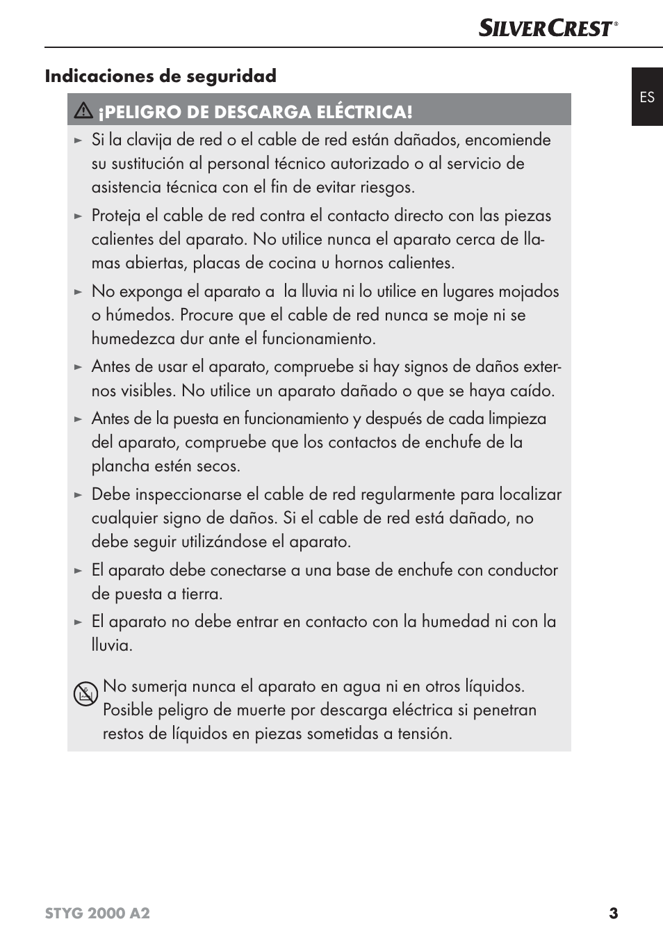 Silvercrest STYG 2000 A2 User Manual | Page 6 / 53