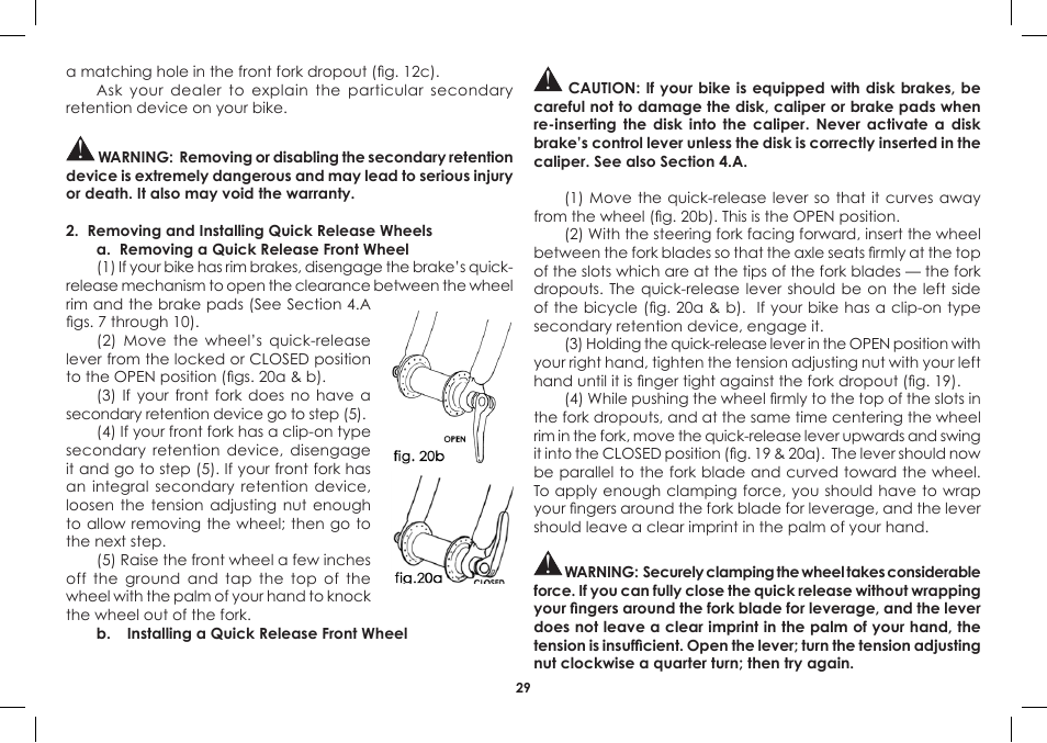 Diamondback Single-Speed Bicycle User Manual | Page 29 / 32