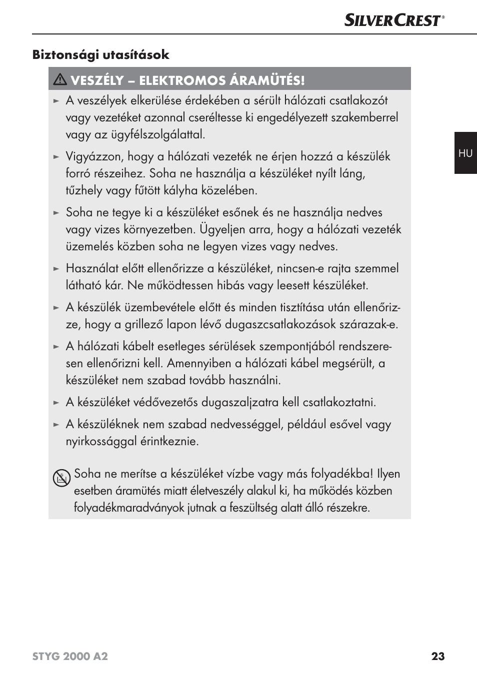 Silvercrest STYG 2000 A2 User Manual | Page 26 / 73