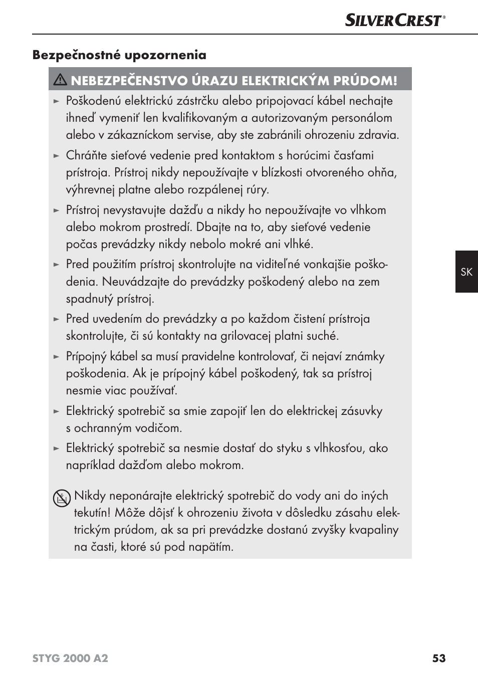 Silvercrest STYG 2000 A2 User Manual | Page 56 / 73