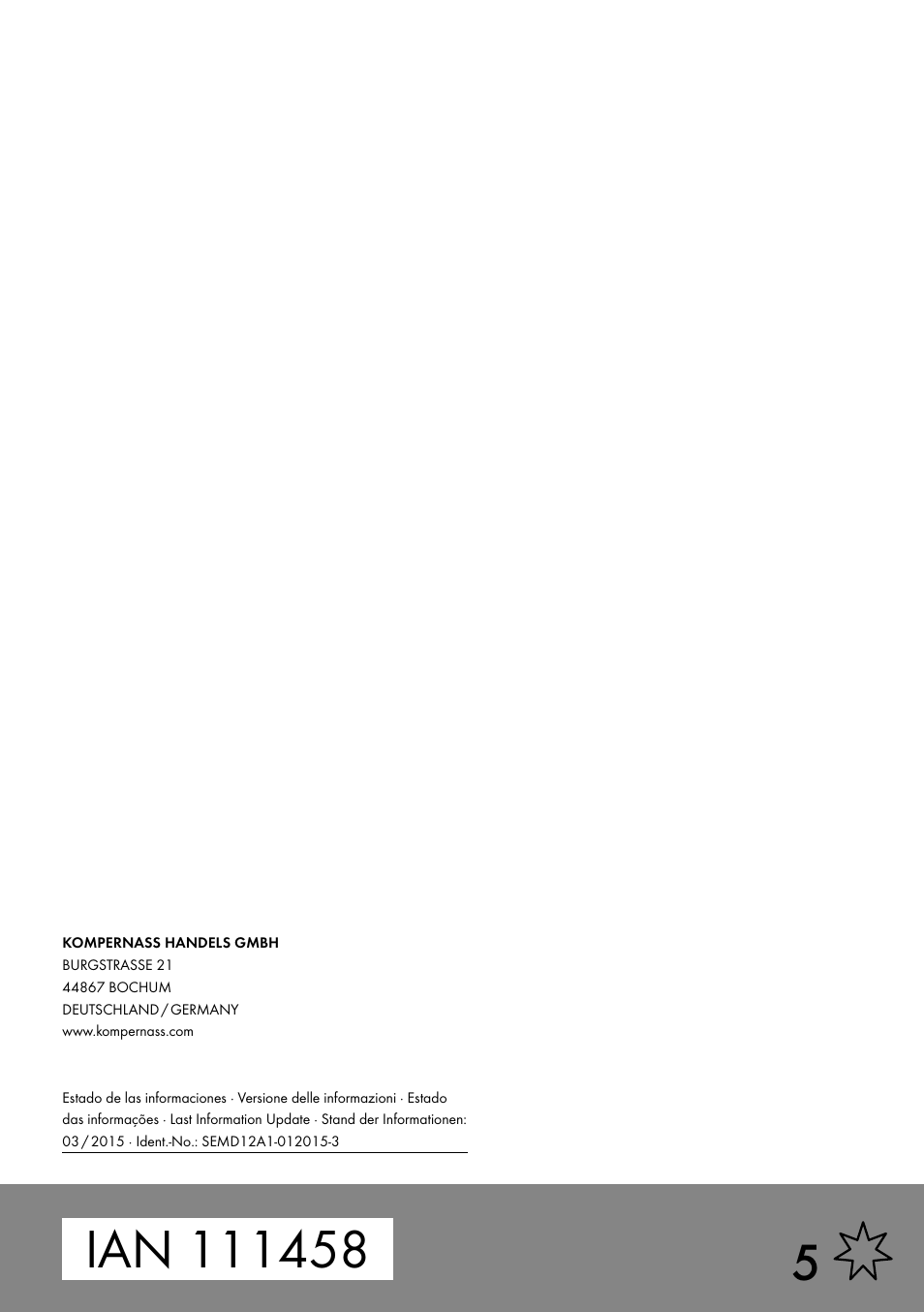 Silvercrest SEMD 12 A1 User Manual | Page 54 / 54