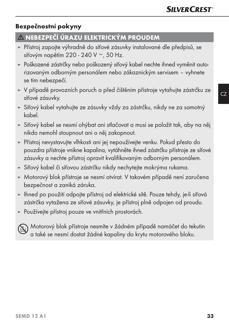 Silvercrest SEMD 12 A1 User Manual | Page 36 / 64