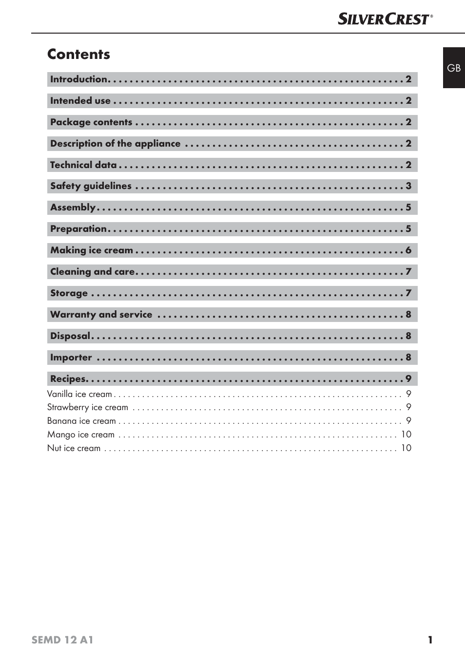 Silvercrest SEMD 12 A1 User Manual | Page 4 / 64