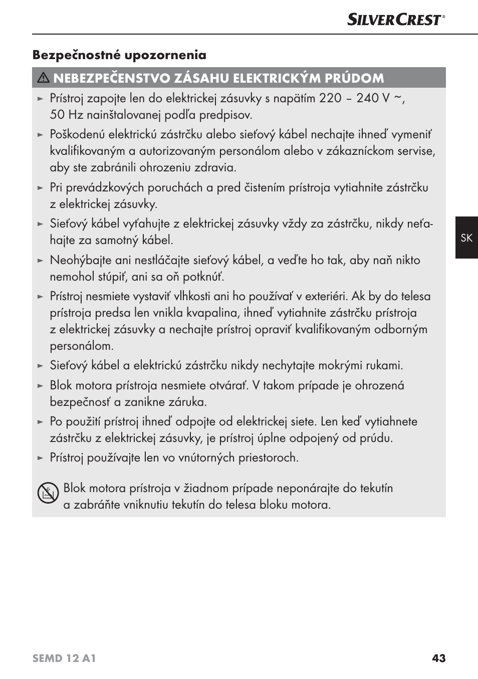 Silvercrest SEMD 12 A1 User Manual | Page 46 / 64