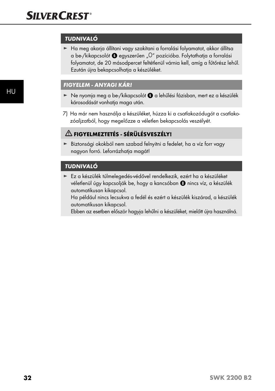 Silvercrest SWK 2200 B2 User Manual | Page 35 / 76