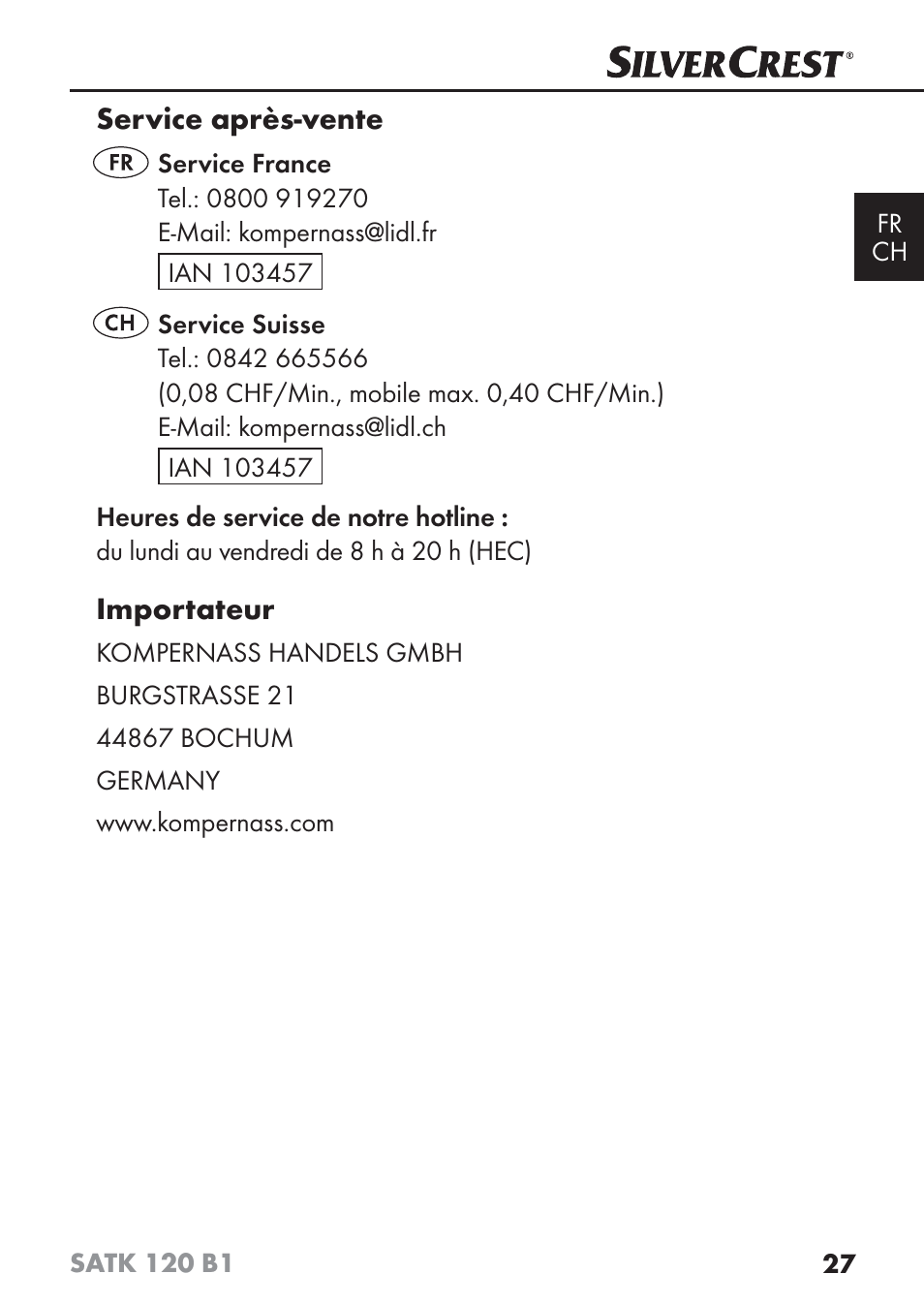 Silvercrest SATK 120 B1 User Manual | Page 30 / 60