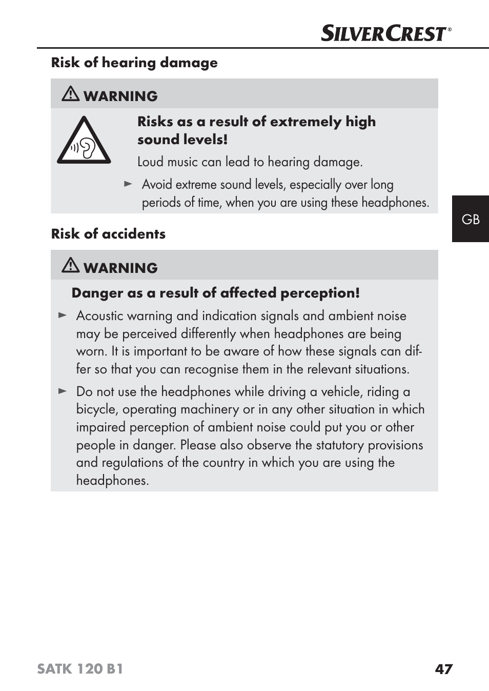 Silvercrest SATK 120 B1 User Manual | Page 50 / 60
