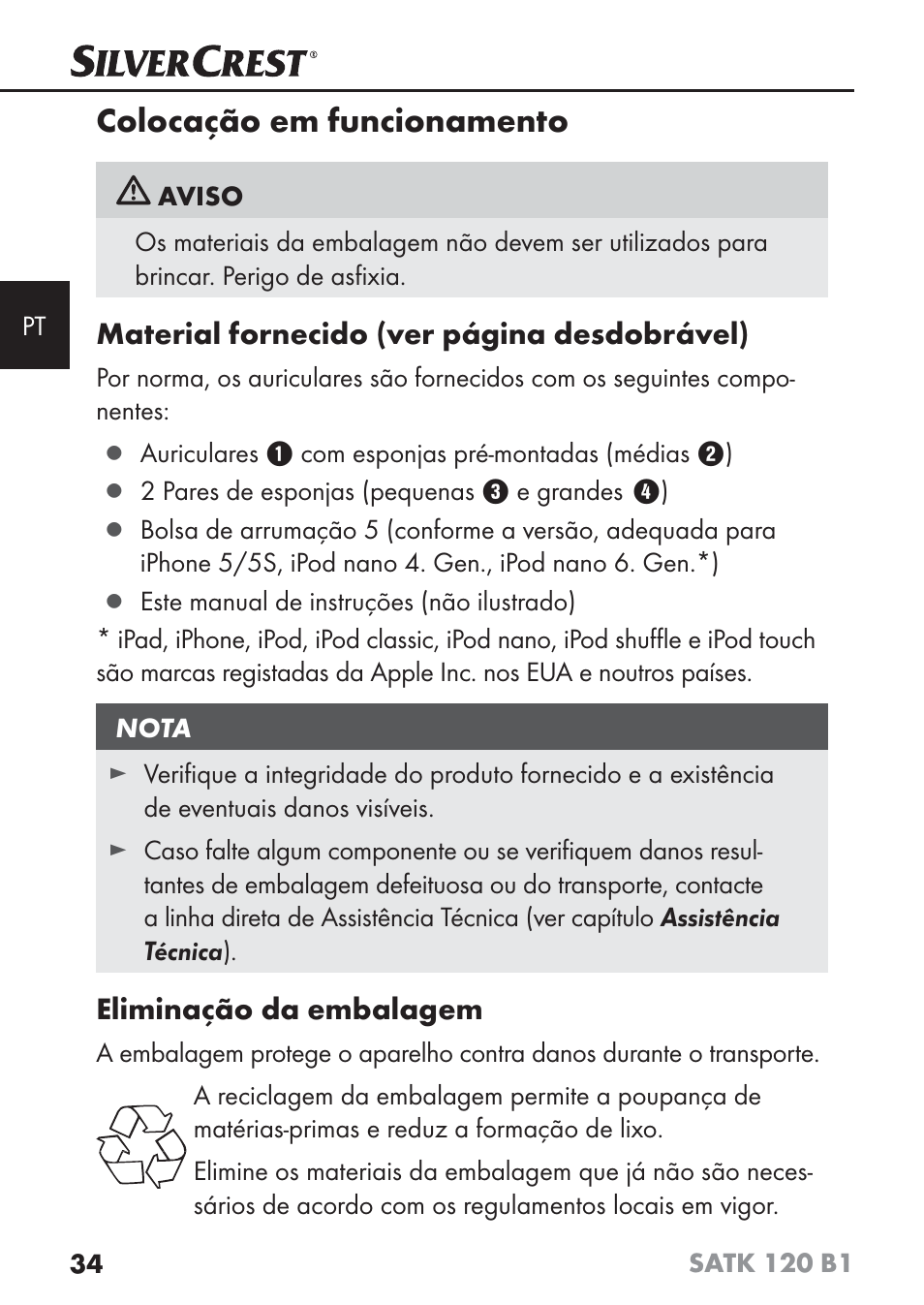 Colocação em funcionamento | Silvercrest SATK 120 B1 User Manual | Page 37 / 74