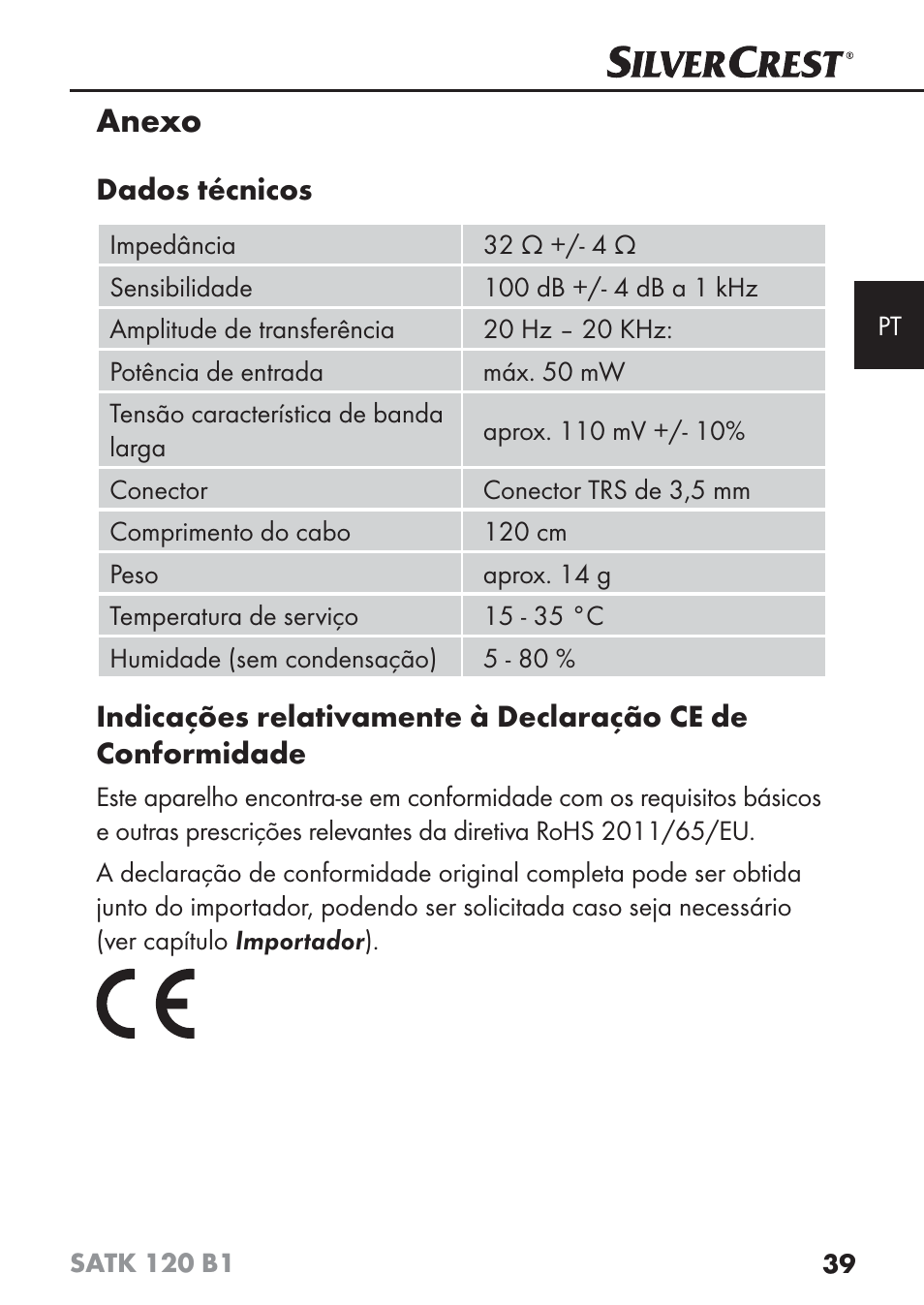 Anexo | Silvercrest SATK 120 B1 User Manual | Page 42 / 74