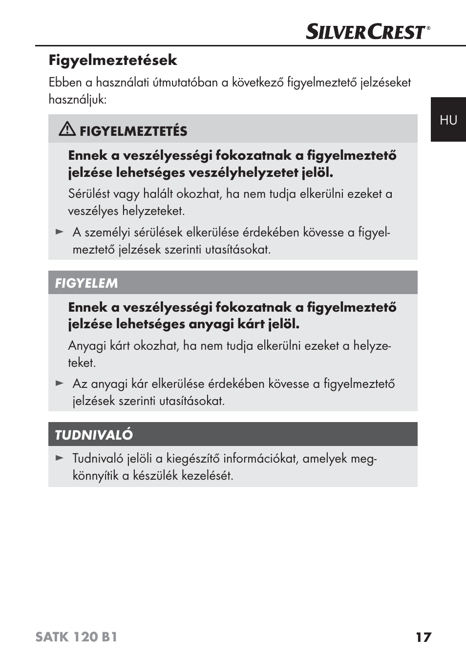 Silvercrest SATK 120 B1 User Manual | Page 20 / 74