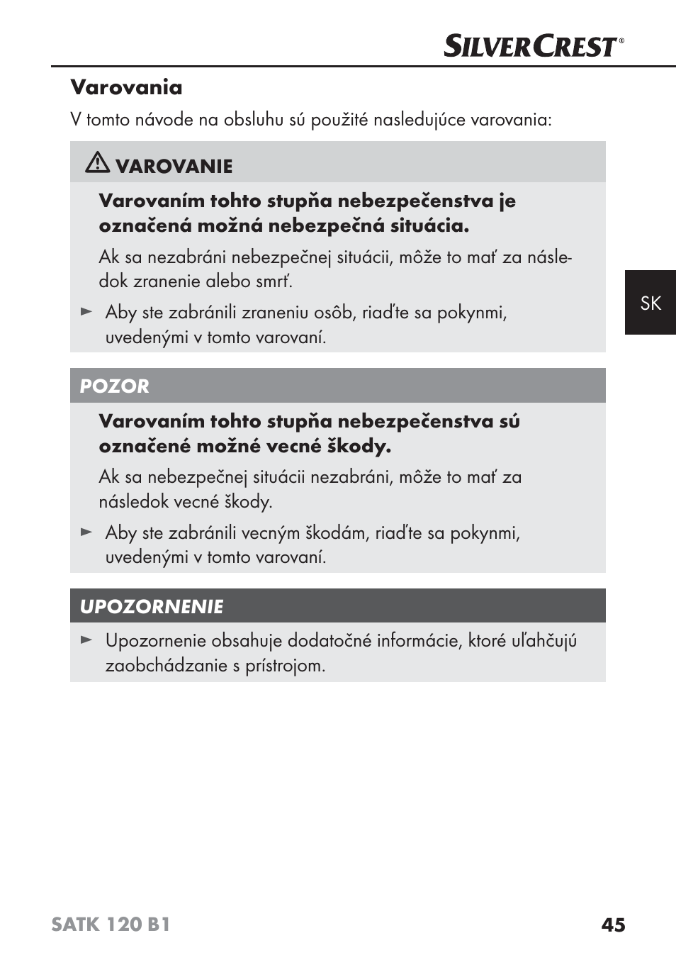 Silvercrest SATK 120 B1 User Manual | Page 48 / 74