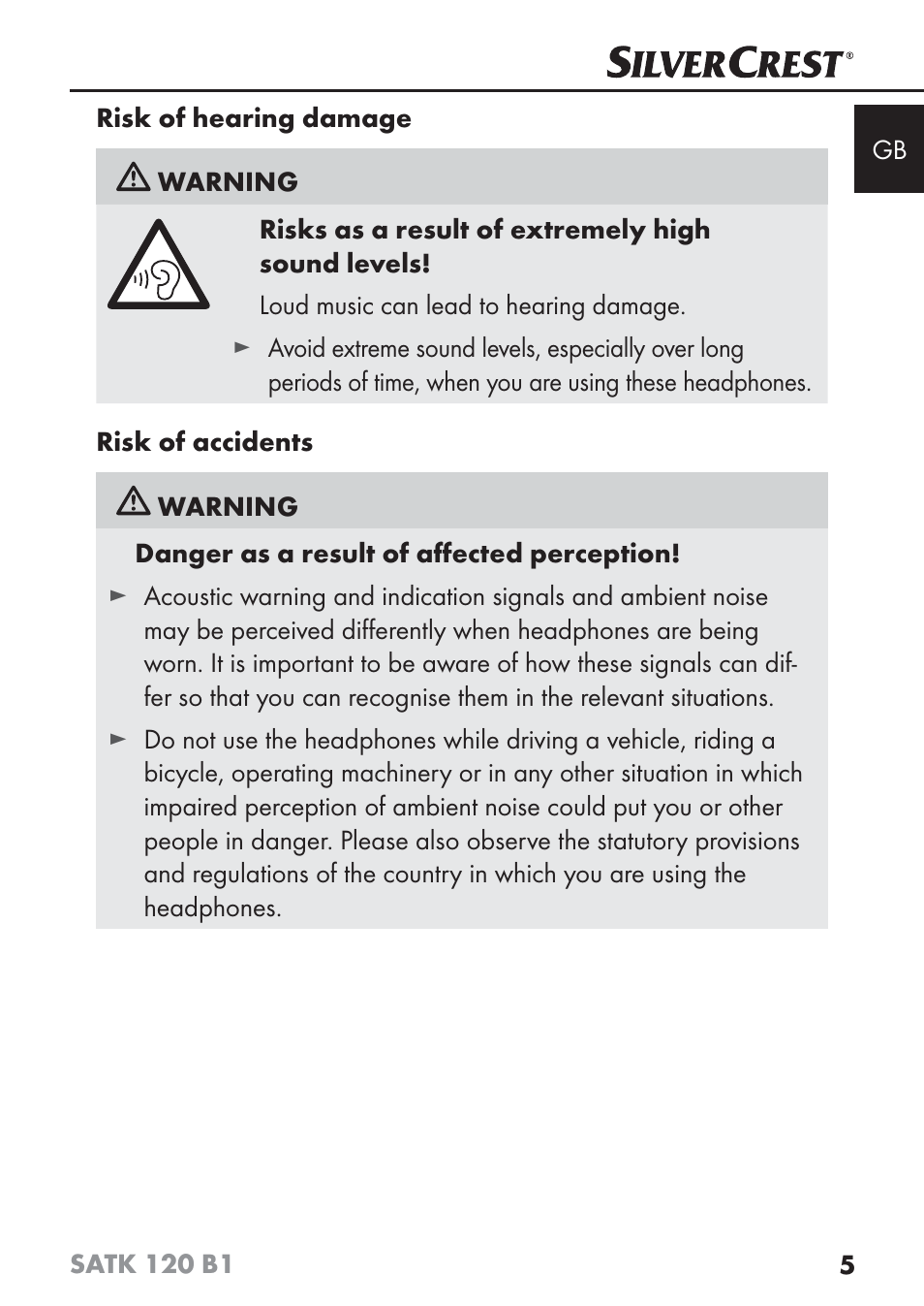 Silvercrest SATK 120 B1 User Manual | Page 8 / 74
