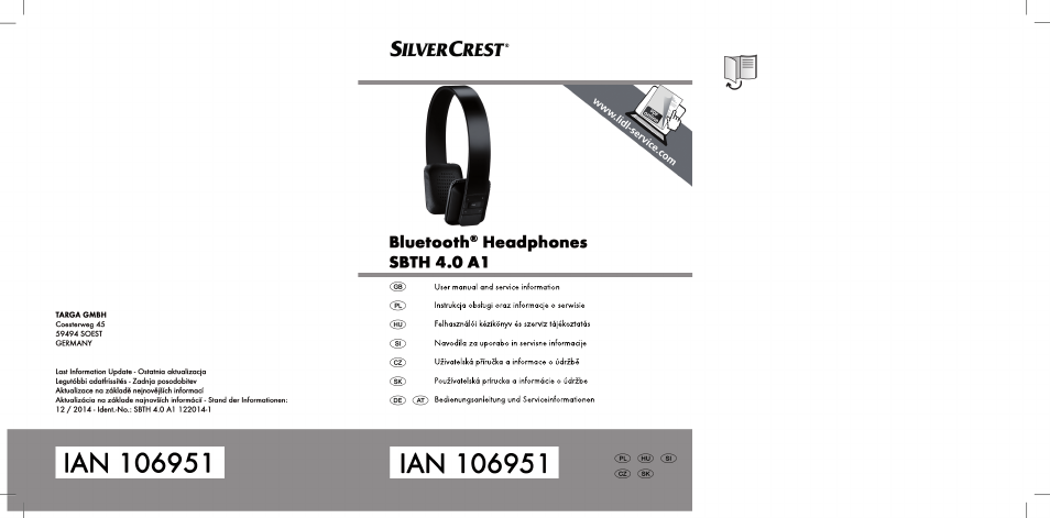 Silvercrest SBTH 4.0 A1 User Manual | 130 pages