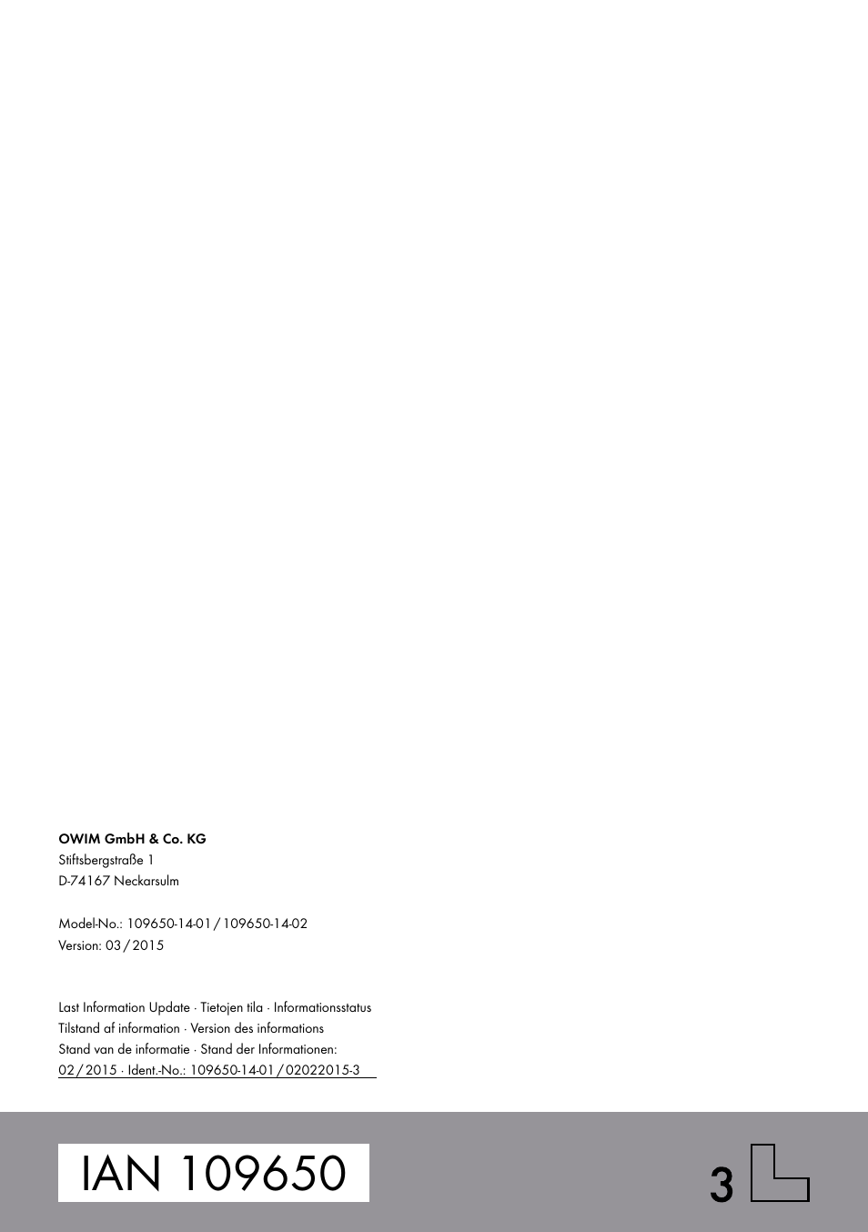 Silvercrest 109650-14-01/109650-14-02 User Manual | Page 37 / 37