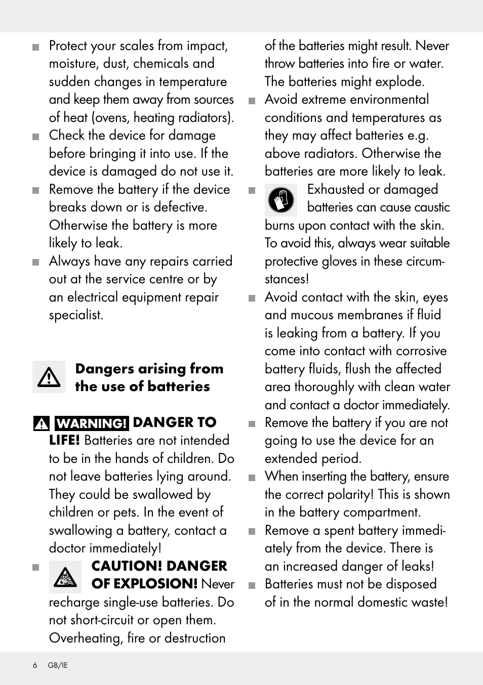 Silvercrest 109650-14-01/109650-14-02 User Manual | Page 6 / 37