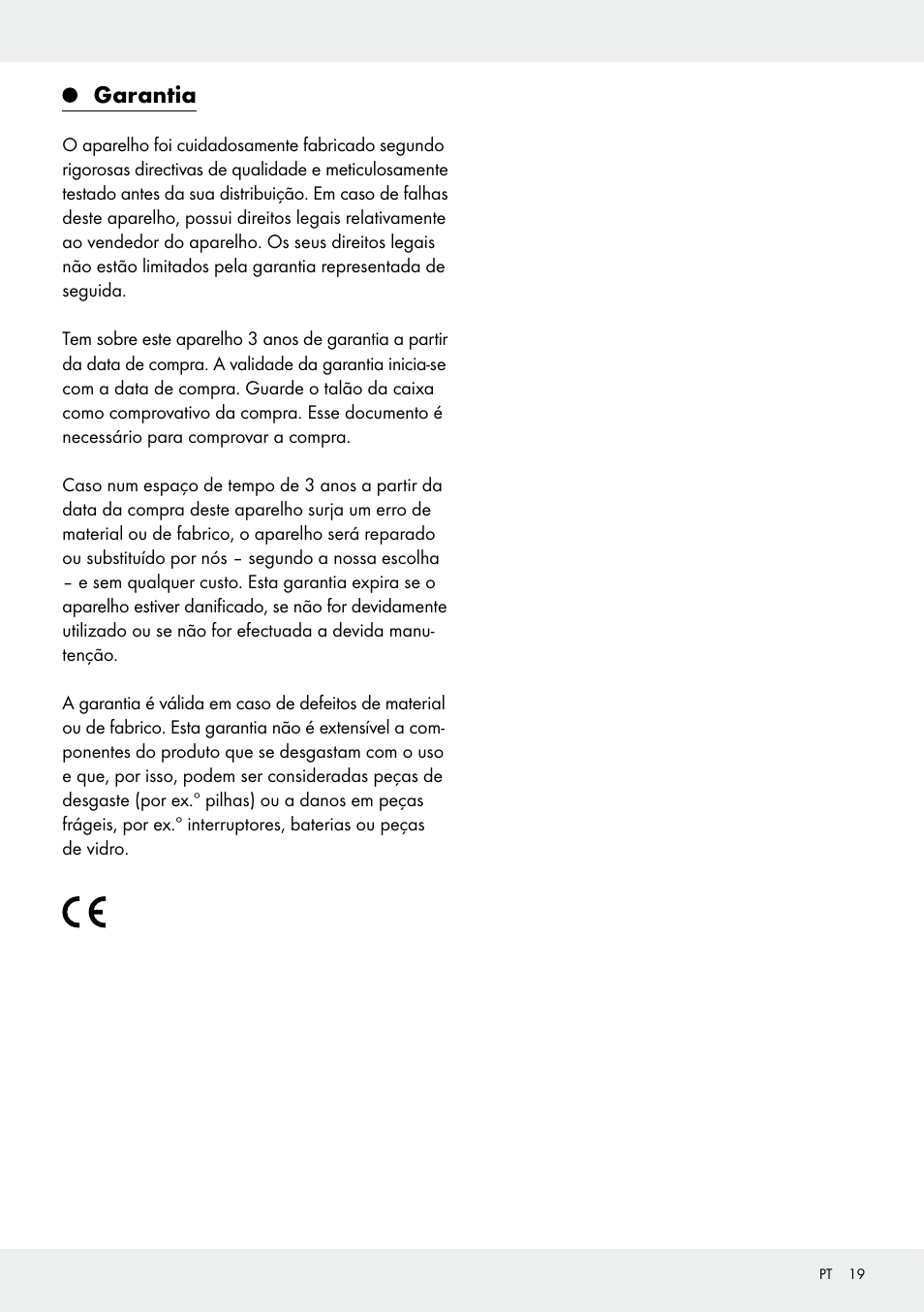 Garantia | Silvercrest 109650-14-01/109650-14-02 User Manual | Page 19 / 30