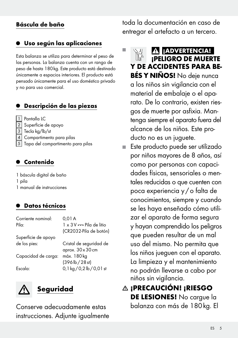 Silvercrest 109650-14-01/109650-14-02 User Manual | Page 5 / 30