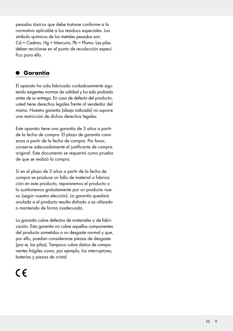 Garantía | Silvercrest 109650-14-01/109650-14-02 User Manual | Page 9 / 30