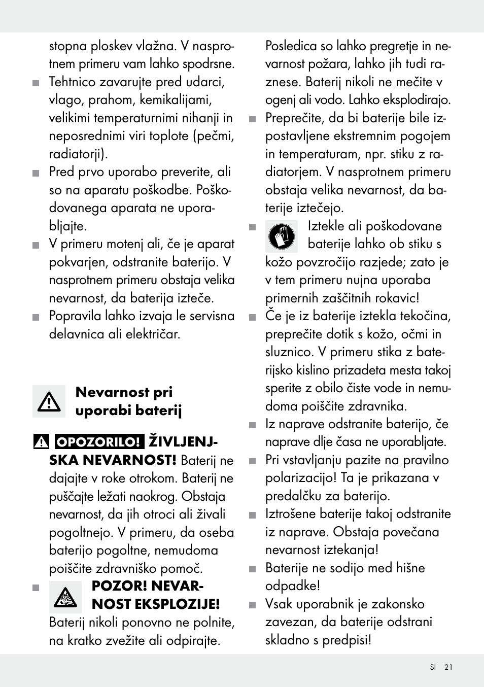 Silvercrest 109650-14-01/109650-14-02 User Manual | Page 21 / 38