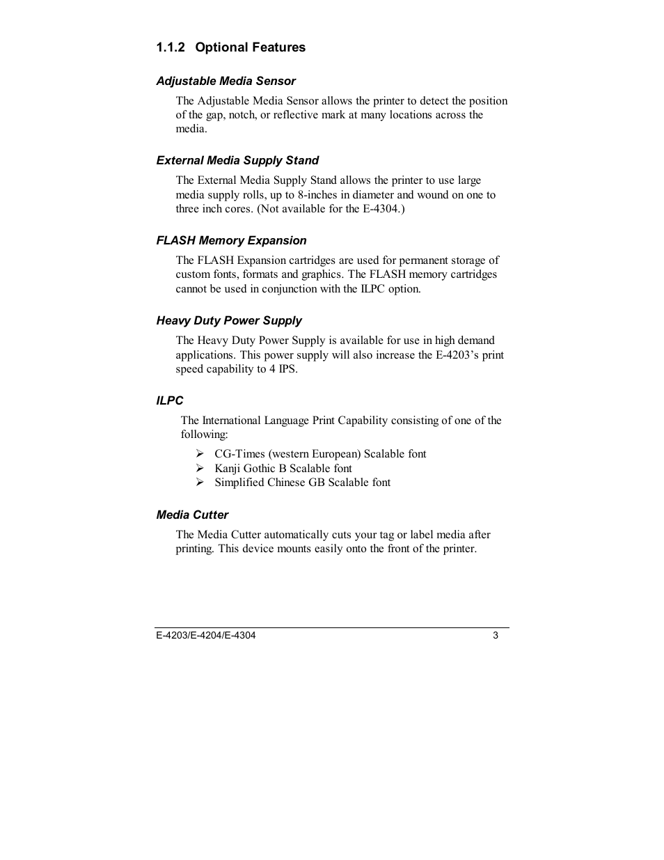 Datamax E-4203 User Manual | Page 13 / 92
