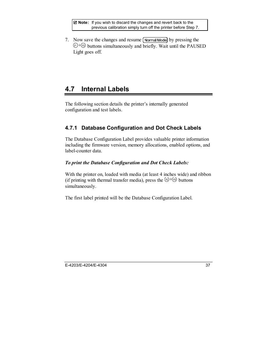 7 internal labels | Datamax E-4203 User Manual | Page 47 / 92