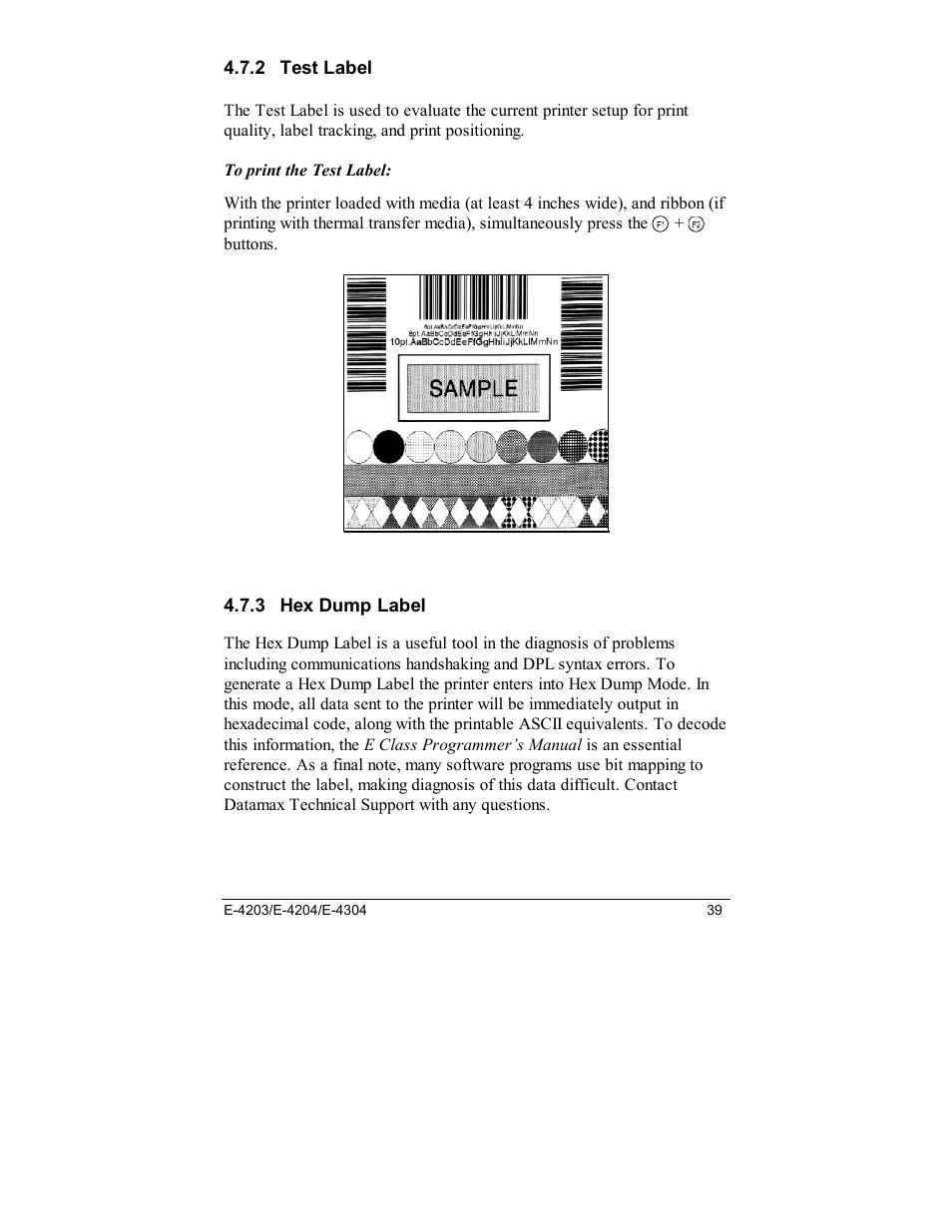 Datamax E-4203 User Manual | Page 49 / 92