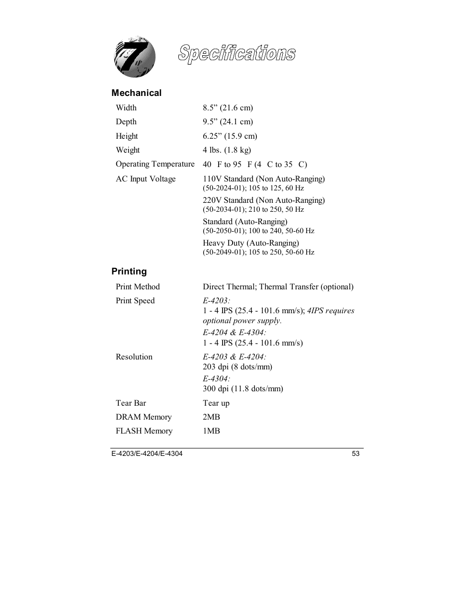 Datamax E-4203 User Manual | Page 63 / 92