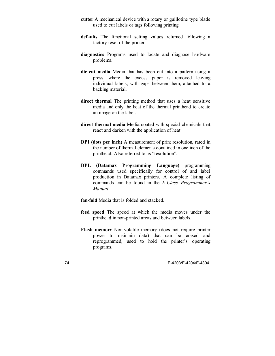Datamax E-4203 User Manual | Page 84 / 92