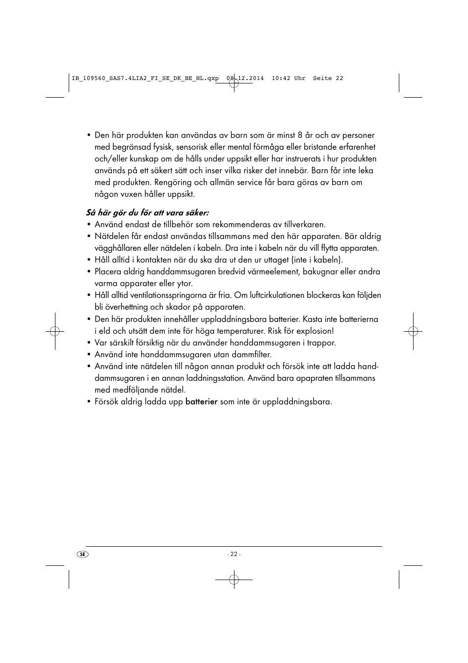 Silvercrest SAS 7.4 LI A2 User Manual | Page 25 / 67
