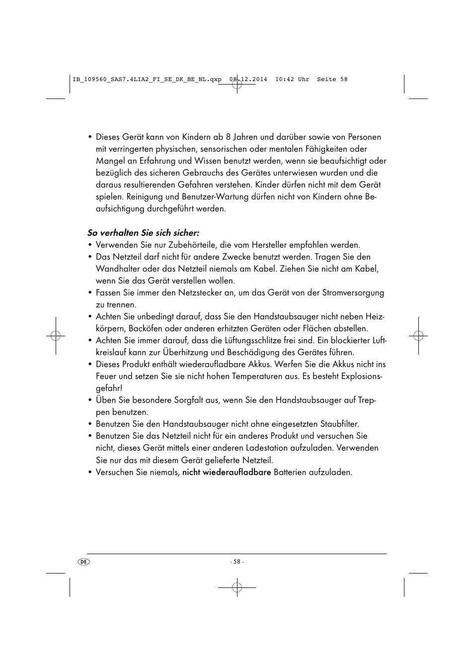 Silvercrest SAS 7.4 LI A2 User Manual | Page 61 / 67