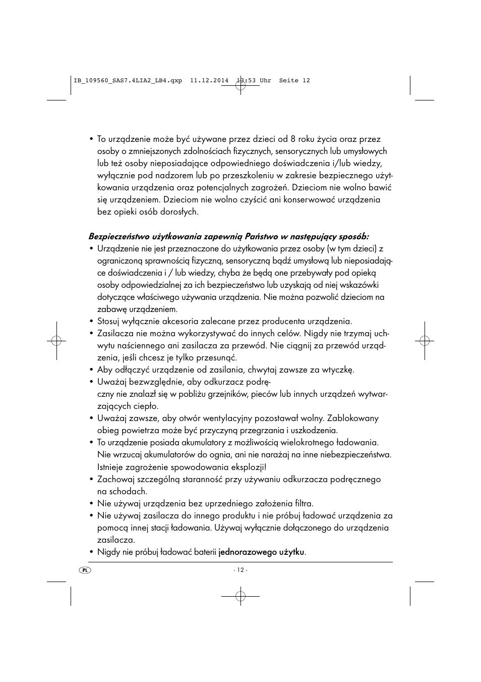 Silvercrest SAS 7.4 LI A2 User Manual | Page 15 / 63