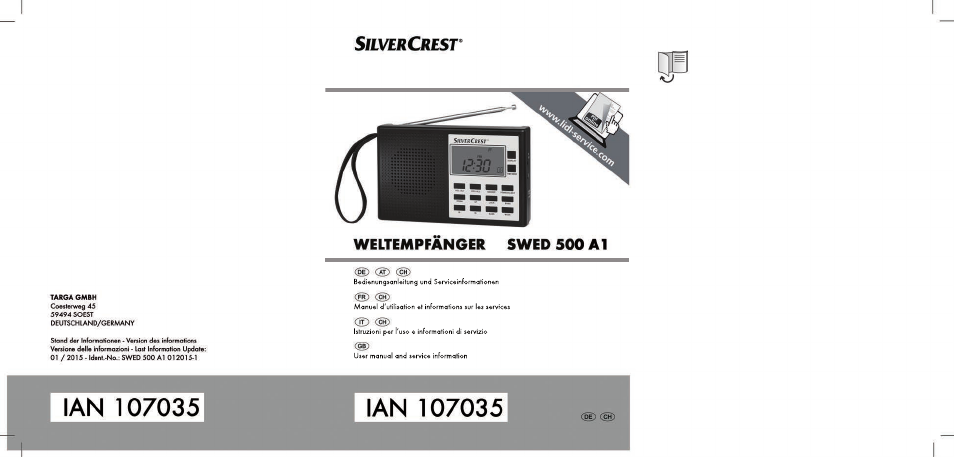 Silvercrest SWED 500 A1 User Manual | 160 pages