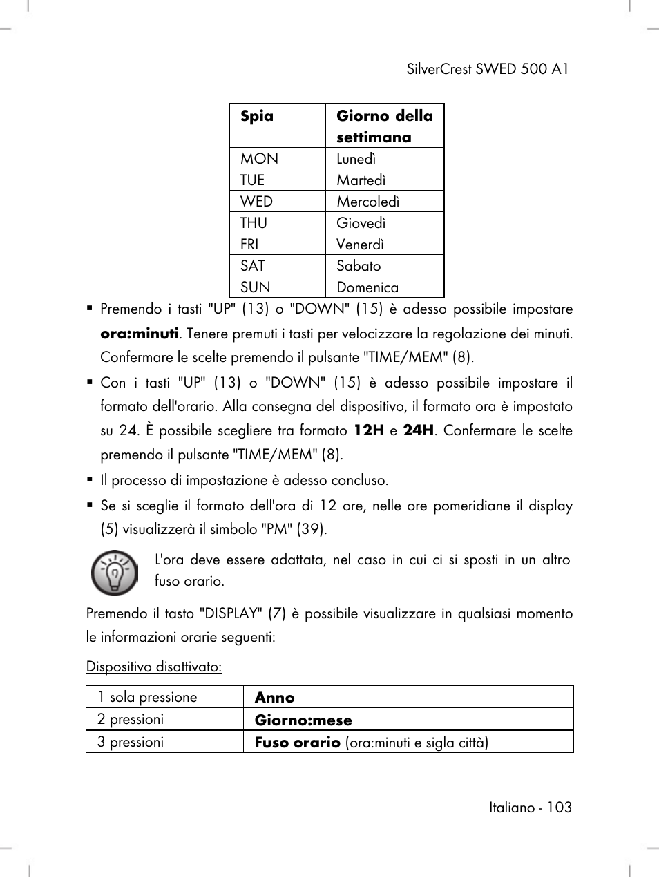 Silvercrest SWED 500 A1 User Manual | Page 105 / 160