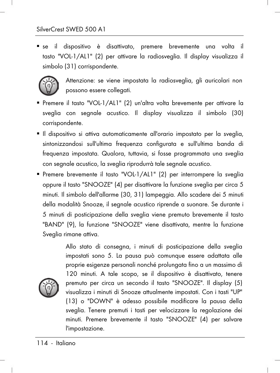 Silvercrest SWED 500 A1 User Manual | Page 116 / 160