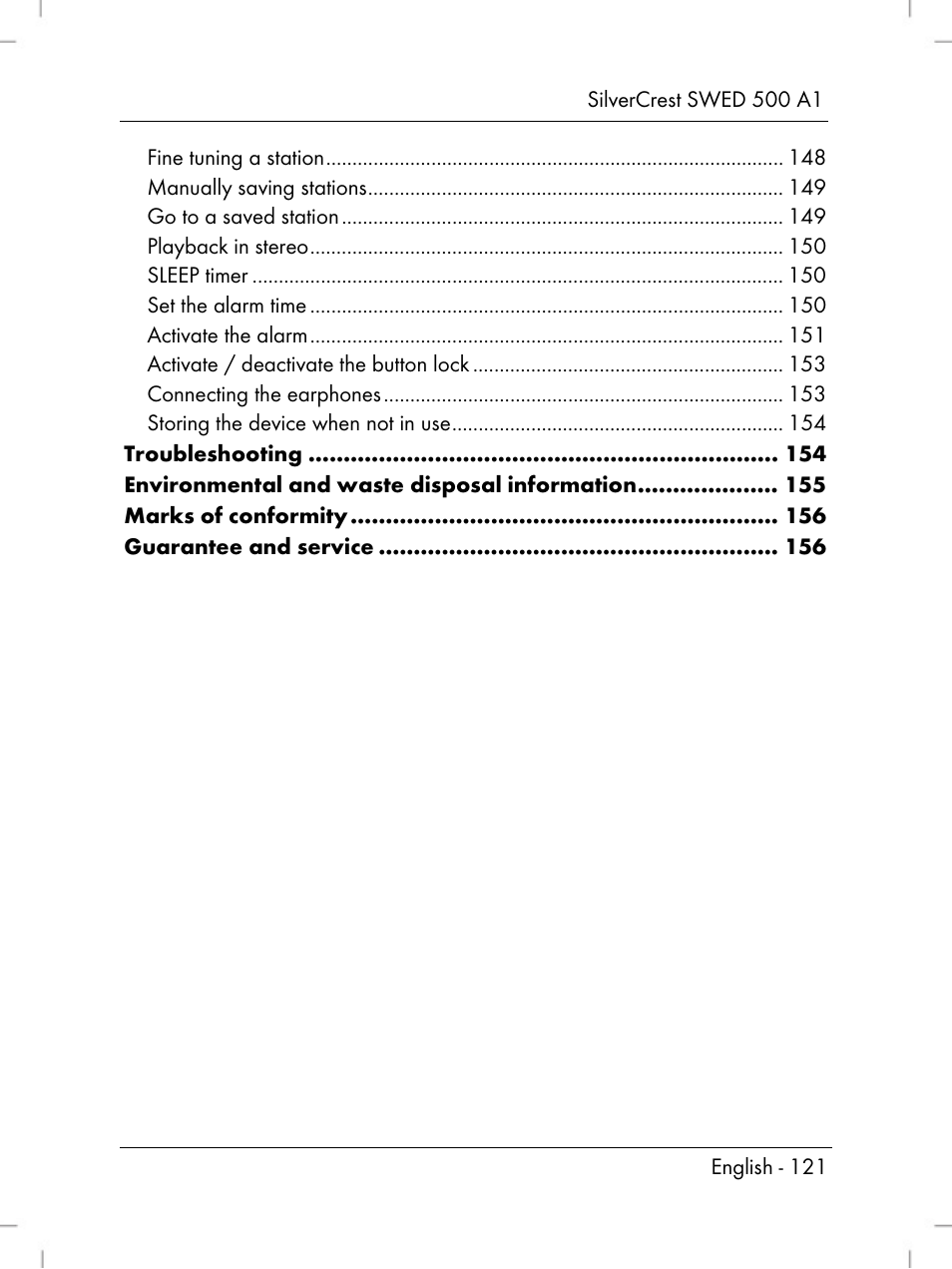 Silvercrest SWED 500 A1 User Manual | Page 123 / 160