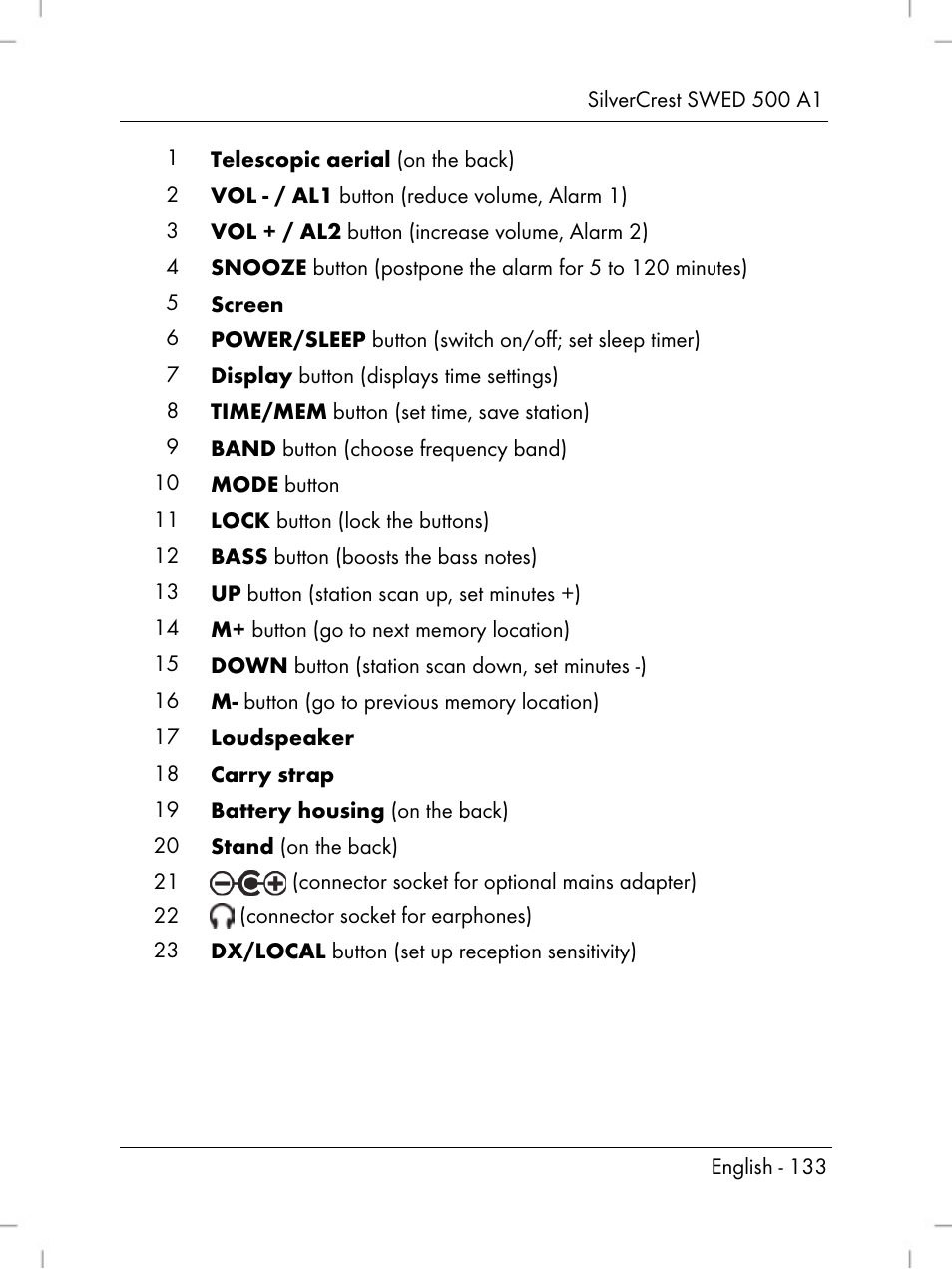 Silvercrest SWED 500 A1 User Manual | Page 135 / 160