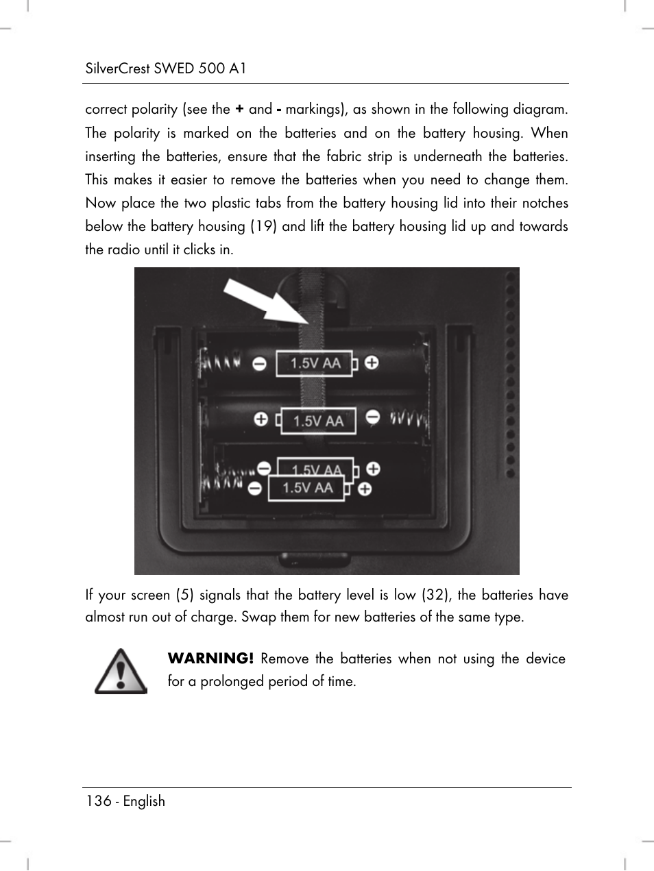 Silvercrest SWED 500 A1 User Manual | Page 138 / 160