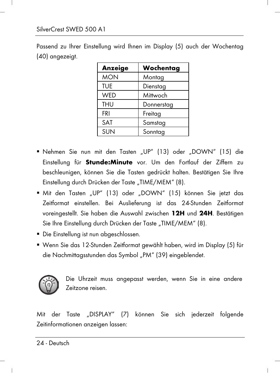 Silvercrest SWED 500 A1 User Manual | Page 26 / 160