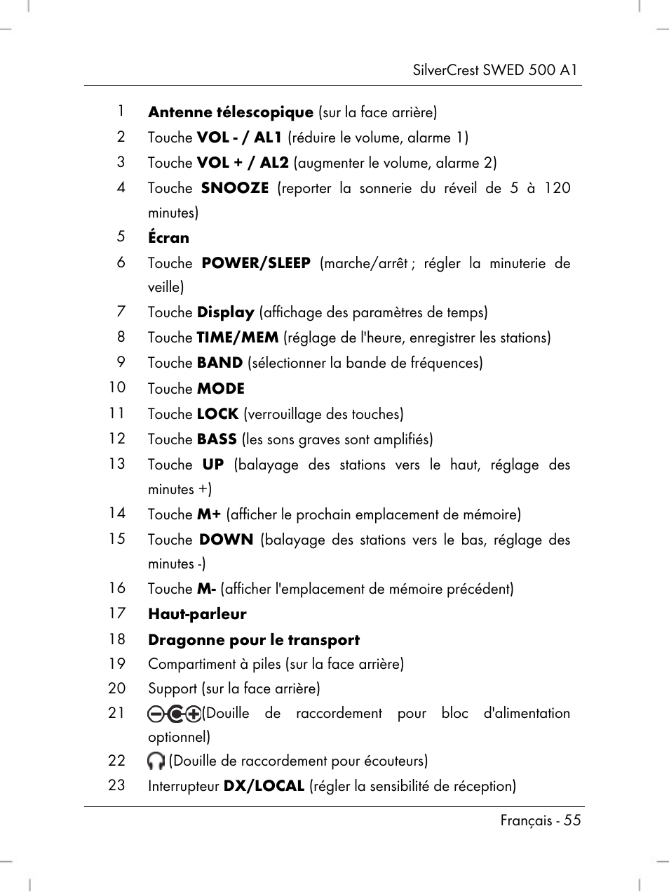 Silvercrest SWED 500 A1 User Manual | Page 57 / 160