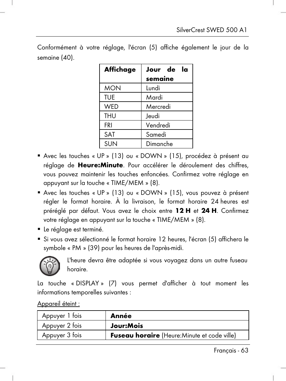 Silvercrest SWED 500 A1 User Manual | Page 65 / 160