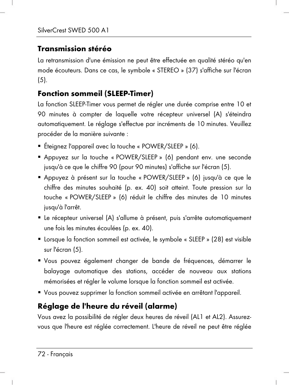 Silvercrest SWED 500 A1 User Manual | Page 74 / 160