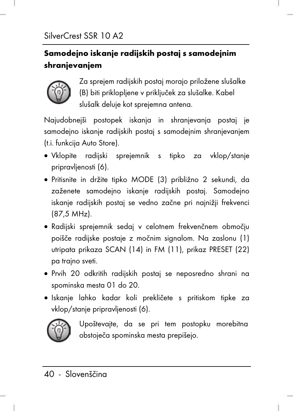Silvercrest SSR 10 A2 User Manual | Page 42 / 52