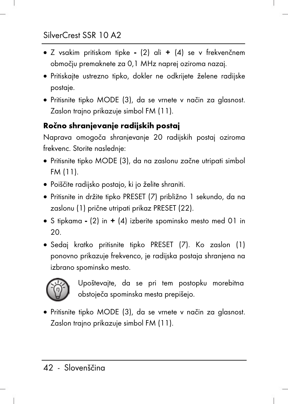 Silvercrest SSR 10 A2 User Manual | Page 44 / 52