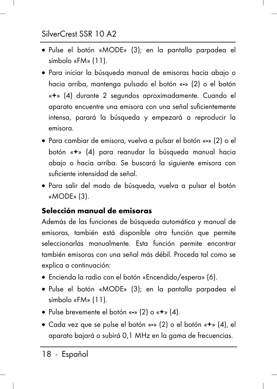 Silvercrest SSR 10 A2 User Manual | Page 20 / 80